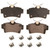 QuickStop Rear Disc Brake Pad Set Ceramic | WAGZD627