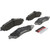 Premium NAO Ceramic OE Equivalent Front Brake Pad Set | BBBP10052N