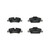Premium NAO Ceramic OE Equivalent Rear Disc Brake Pad Set | BBBP06090N