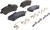 Premium Low-Met OE Equivalent Front Brake Pad Set | BBBP50086