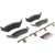 Premium NAO Ceramic OE Equivalent Rear Disc Brake Pad Set | BBBP18010N