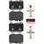 Premium NAO Ceramic OE Equivalent Front Brake Pad Set | BBBP50145N