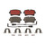 Premium NAO Ceramic OE Equivalent Rear Disc Brake Pad Set | BBBP85120N