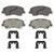 OEX Front Disc Brake Pad Set Premium Ceramic | WAGOEX1593