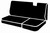 TR40 Series - Wrangler Saddleblanket Custom Fit Rear Seat Cover - Solid Black | 947TRS42-18 BLACK