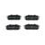 Premium NAO Ceramic OE Equivalent Rear Disc Brake Pad Set | BBBP83098N