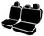 SP80 Series - Seat Protector Poly-Cotton Custom Fit Rear Seat Cover - Gray | 947SP82-38 GRAY