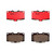 Premium NAO Ceramic OE Equivalent Front Brake Pad Set | BBBP56034N