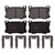 QuickStop Front Disc Brake Pad Set Ceramic | WAGZD1799