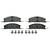 QuickStop Front Disc Brake Pad Set Semi-Metallic | WAGZX1611A