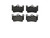 Premium Low-Met OE Equivalent Rear Disc Brake Pad Set | BBBP85070