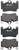 Premium Low-Met OE Equivalent Rear Disc Brake Pad Set | BBBP85070