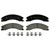 QuickStop Front/Rear Disc Brake Pad Set Ceramic | WAGZD1411