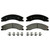 QuickStop Front/Rear Disc Brake Pad Set Ceramic | WAGZD1411