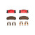 Premium NAO Ceramic OE Equivalent Rear Disc Brake Pad Set | BBBP78005N