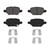 QuickStop Rear Disc Brake Pad Set Ceramic | WAGZD2168