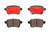 Premium NAO Ceramic OE Equivalent Rear Disc Brake Pad Set | BBBP23156N