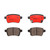 Premium NAO Ceramic OE Equivalent Rear Disc Brake Pad Set | BBBP23156N