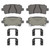 OEX Rear Disc Brake Pad Set Premium Ceramic | WAGOEX1430