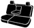 TR40 Series - Wrangler Saddleblanket Custom Fit Rear Seat Cover - Black | 947TR42-98 BLACK