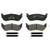 QuickStop Rear Disc Brake Pad Set Semi-Metallic | WAGZX674