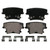 QuickStop Rear Disc Brake Pad Set Ceramic | WAGZD1057