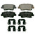 QuickStop Rear Disc Brake Pad Set Ceramic | WAGZD1848
