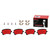 Premium NAO Ceramic OE Equivalent Rear Disc Brake Pad Set | BBBP85109N