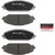 Premium NAO Ceramic OE Equivalent Front Brake Pad Set | BBBP23193N