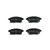 Premium NAO Ceramic OE Equivalent Front Brake Pad Set | BBBP59077N