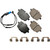EURO Ultra Premium Ceramic Rear Disc Brake Pad Kit | AKEEUR1850B