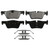QuickStop Rear Disc Brake Pad Set Semi-Metallic | WAGZX1613