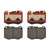 Premium NAO Ceramic OE Equivalent Front Brake Pad Set | BBBP50120N