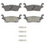 OEX Rear Disc Brake Pad Set Premium Semi-Metallic | WAGOEX1120
