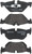 Premium Low-Met OE Equivalent Rear Disc Brake Pad Set | BBBP06038