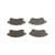 Premium NAO Ceramic OE Equivalent Front Brake Pad Set | BBBP59076N