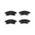 Premium NAO Ceramic OE Equivalent Front Brake Pad Set | BBBP59076N