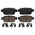 QuickStop Rear Disc Brake Pad Set Ceramic | WAGZD1103