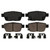 QuickStop Rear Disc Brake Pad Set Ceramic | WAGZD1103