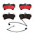 Premium NAO Ceramic OE Equivalent Front Brake Pad Set | BBBP85065N