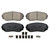 QuickStop Front Disc Brake Pad Set Ceramic | WAGZD1258