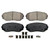 QuickStop Front Disc Brake Pad Set Ceramic | WAGZD1258