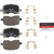 Premium NAO Ceramic OE Equivalent Front Brake Pad Set | BBBP83044N
