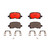 Premium NAO Ceramic OE Equivalent Front Brake Pad Set | BBBP83044N