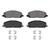 QuickStop Front Disc Brake Pad Set Ceramic | WAGZD2229