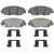 OEX Front Disc Brake Pad Set Premium Ceramic | WAGOEX465A