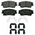 QuickStop Front Disc Brake Pad Set Ceramic | WAGZD1847