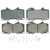 QuickStop Front Disc Brake Pad Set Ceramic | WAGZD976