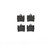 Premium Low-Met OE Equivalent Rear Disc Brake Pad Set | BBBP50042