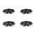 Premium NAO Ceramic OE Equivalent Rear Disc Brake Pad Set | BBBP49049N